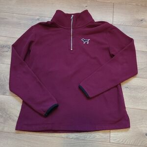 Small VS PINK Half Zip Fleece
